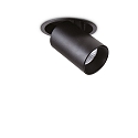 Recessed LED spot NOVA, IP20, 12W 3000K 1000lm 38�, adjustable, black