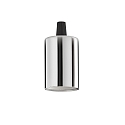 Culot E27 - LISCIO cylindrique, chrome, brillant