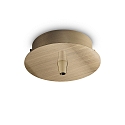 Canop�e ROUND STANDARD � 10CM 1 voie, rond, laiton, bruni