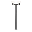 Luminaire d'all�es CLIO 2 � 2 flammes, sans abat-jour E27 IP44, anthrazit