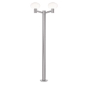 Luminaire d'all�es CLIO 2 � 2 flammes, sans abat-jour E27 IP44, gris