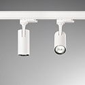 Ideal Lux LED 3-phase Track spot FOX SMALL, 8W 3000K 950lm 41�, white