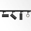Ideal Lux Projecteur triphas� FOX 25W BIG / ON-OFF 830 r�glable, on/off IP20, noir mat 
