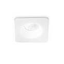 Plafonnier encastré ROOM-65 angulaire IP65, blanche