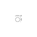 Luminaire de plafond FLY 45 rond IP20