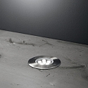 Ideal Lux Projecteur encastré FLOOR 12 rond IP67, acier 