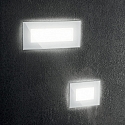 Ideal Lux Plafonnier encastré INDIO angulaire IP65, blanche
