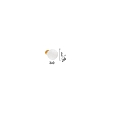 Ideal Lux wall luminaire ECLISSI 30 IP20, gold