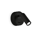 Ideal Lux Luminaire mural BEAN rond, avec interrupteur IP20, noir 