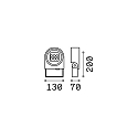 Ideal Lux Projecteur d'extérieur ULEX pivotant IP65, anthrazit