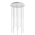Luminaire à suspension FILO 12 flammes, réglable IP20, blanche