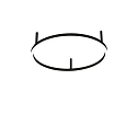 Luminaire de plafond ORACLE SLIM 50 rond IP20, noir