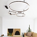 Ideal Lux Luminaire de plafond ORACLE SLIM 50 rond IP20, noir