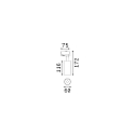 Ideal Lux 3-phase spot FOX 15W MEDIUM / ON-OFF 840 adjustable, on/off IP20, black matt 