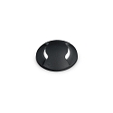 floor recessed luminaire WAY 2-SIDE Ø 50MM round, walkable, two-sided G9 IP67, black