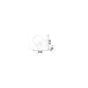 Ideal Lux Luminaire de plafond FRAME IP20, noir