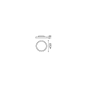 Luminaire de plafond FLY 450 rond IP20