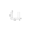 Luminaire à suspension OFFICE réglable IP20, noir