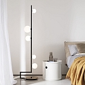 Ideal Lux Lampadaire BIRDS PT5 5 flammes, avec interrupteur G9 IP20, noir mat 