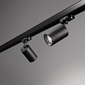 Ideal Lux Projecteur triphas� BYTE TRACK cylindrique, r�glable GU10 IP20, noir mat 