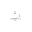 pendant luminaire V-LINE adjustable IP20, white