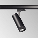 3-phase spot EOS 15W ON-OFF cylindrical, adjustable, on/off IP20, black matt 