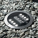 Ideal Lux floor recessed luminaire TAURUS PT D21 ACCENT ROUND 3-fold, swivelling, walkable, switchable IP67, steel 