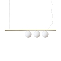 pendant luminaire PERLINE SP3 3 flames G9 IP20, brass