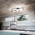 Ideal Lux Luminaire de plafond ANGOLO PL3 3 flammes G9 IP20, noir 