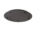 Canop�e ROUND STANDARD � 46CM 5 fois, rond, noir mat