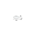 Luminaire de plafond ZIGGY PL D60 LED LED IP20, blanche