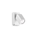 Luminaire mural RUDY à 1 flamme GU10 IP20, blanche gradable