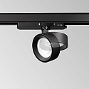 Projecteur triphas� POV TRACK LED rond, avec adaptateur LED IP20, noir 