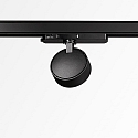 Projecteur triphas� POV TRACK LED rond, avec adaptateur LED IP20, noir 