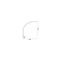 Ideal Lux Lampadaire COMET IP20, noir gradable