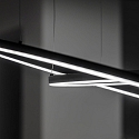 Ideal Lux Luminaire � suspension ORACLE SLIM SP LED rond, contr�lable par DALI IP20, noir gradable