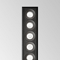 Ideal Lux Plafonnier encastr� LIKA SLIM D24 FI RECESSED TRIM 12 flammes, UGR < 19, on/off IP20, noir mat 