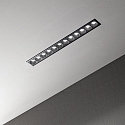 Ideal Lux Plafonnier encastr� LIKA SLIM D24 FI RECESSED TRIM 12 flammes, UGR < 19, on/off IP20, noir mat 