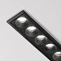 Ideal Lux Plafonnier encastr� LIKA SLIM D24 FI RECESSED TRIM 12 flammes, UGR < 19, on/off IP20, noir mat 