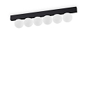 Luminaire de plafond PING PONG IP20, noir 
