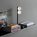 Ideal Lux Lampe de table PING PONG IP20, noir 