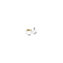 Ideal Lux Luminaire de plafond PENTA à 2 flammes G9 IP20, or gradable
