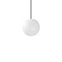 Luminaire suspendu d'ext�rieur SOLE � 20CM en forme de boule E27 IP44, blanc opale gradable