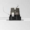 Ideal Lux Plafonnier encastr� GAME TRIMLESS SQUARE angulaire, rigide, affleurant, UGR < 19, commutable IP40/IP20, noir 
