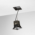 Ideal Lux Plafonnier encastr� GAME TRIMLESS SQUARE angulaire, rigide, affleurant, UGR < 19, commutable IP40/IP20, noir 
