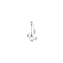 Ideal Lux Luminaire à suspension CONO SP1 à 1 flamme, conique GU10 IP20, laiton 