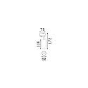 Ideal Lux 3-phase spot FOX 15W MEDIUM / ON-OFF 940 adjustable, on/off IP20, black matt 
