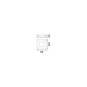 Ideal Lux reflector lamp ZEUS square, black