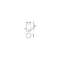 Ideal Lux Plafonnier encastré QUARK rond IP20, noir 