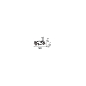 Ideal Lux Luminaire de plafond PERLAGE 10 flammes G9 IP20, blanche, laiton satiné gradable